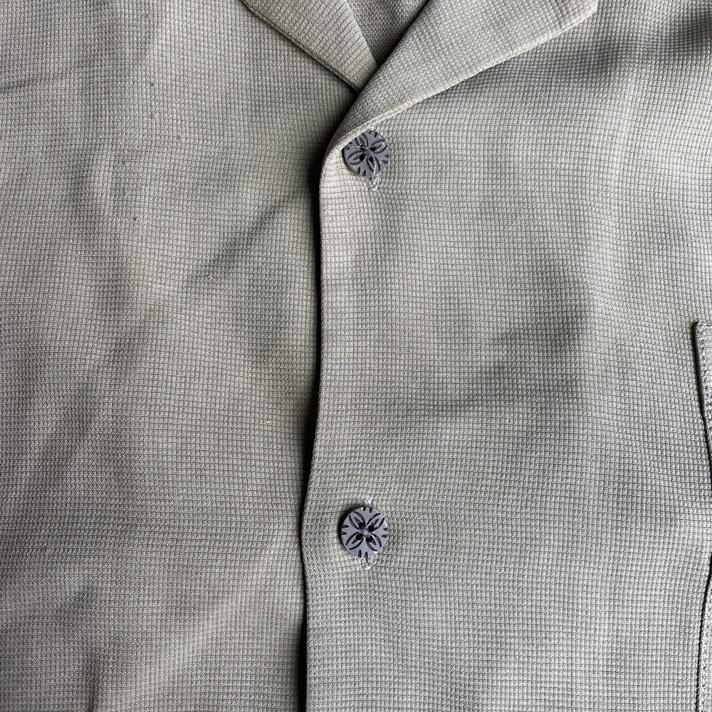 Tommy Bahama Shirt Mens‎ XXL Tan 100% Silk Camp FLAMINGO LANES Bowling Hawaiian - Picture 5 of 8